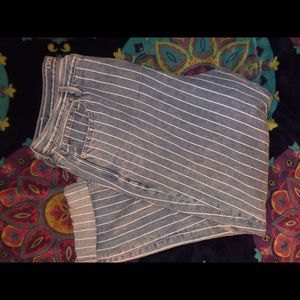 Striped American Eagle jeans